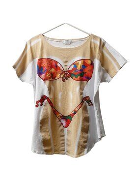 HEAT Swimwear Womens Bikini Body T-Shirt Plus Size 100% Cotton Beach Coverup